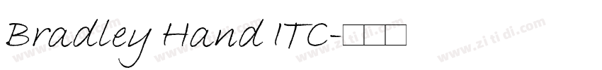 Bradley Hand ITC字体转换